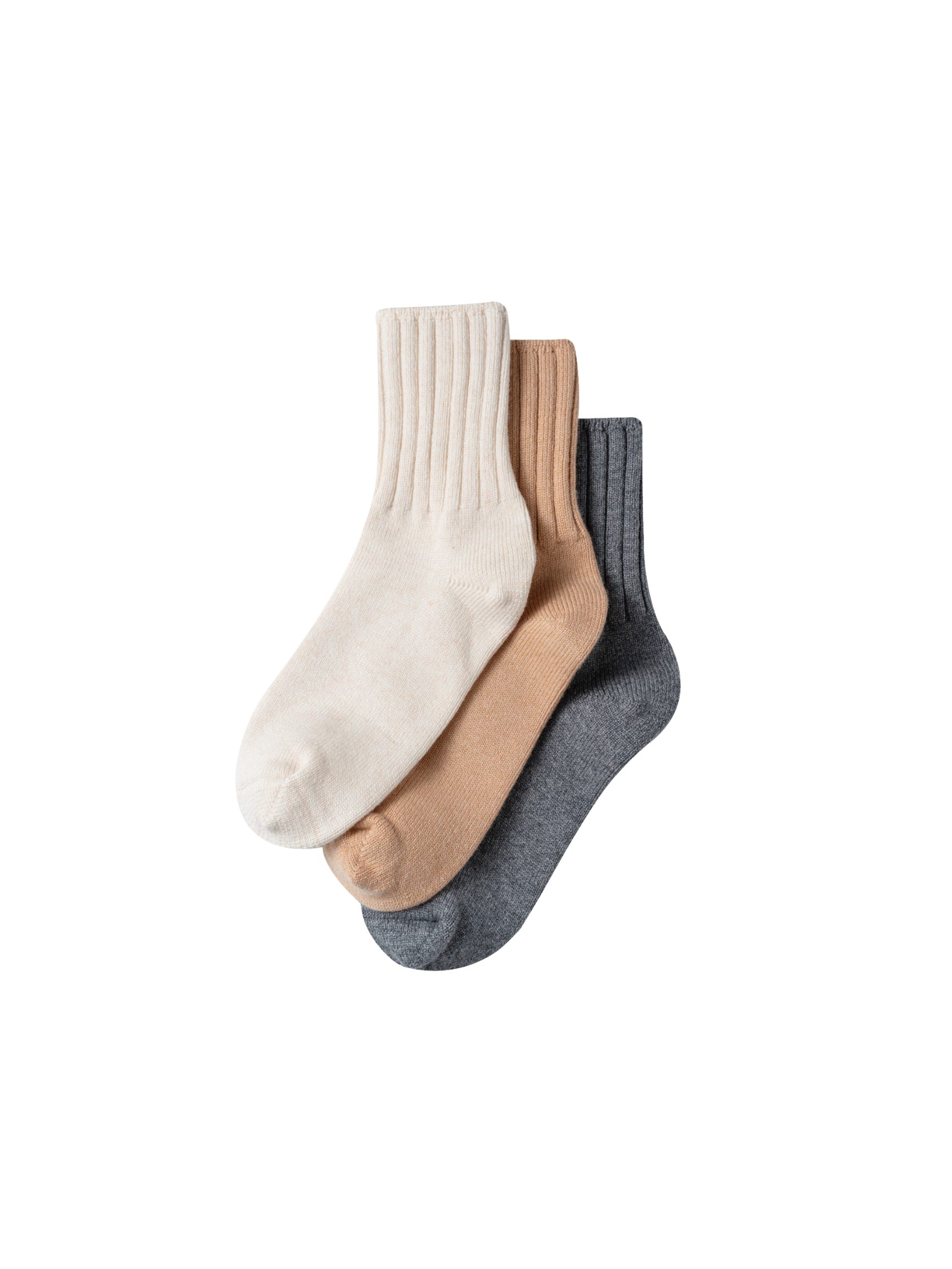 Cashmere Wool Camp Socks 3 Pack