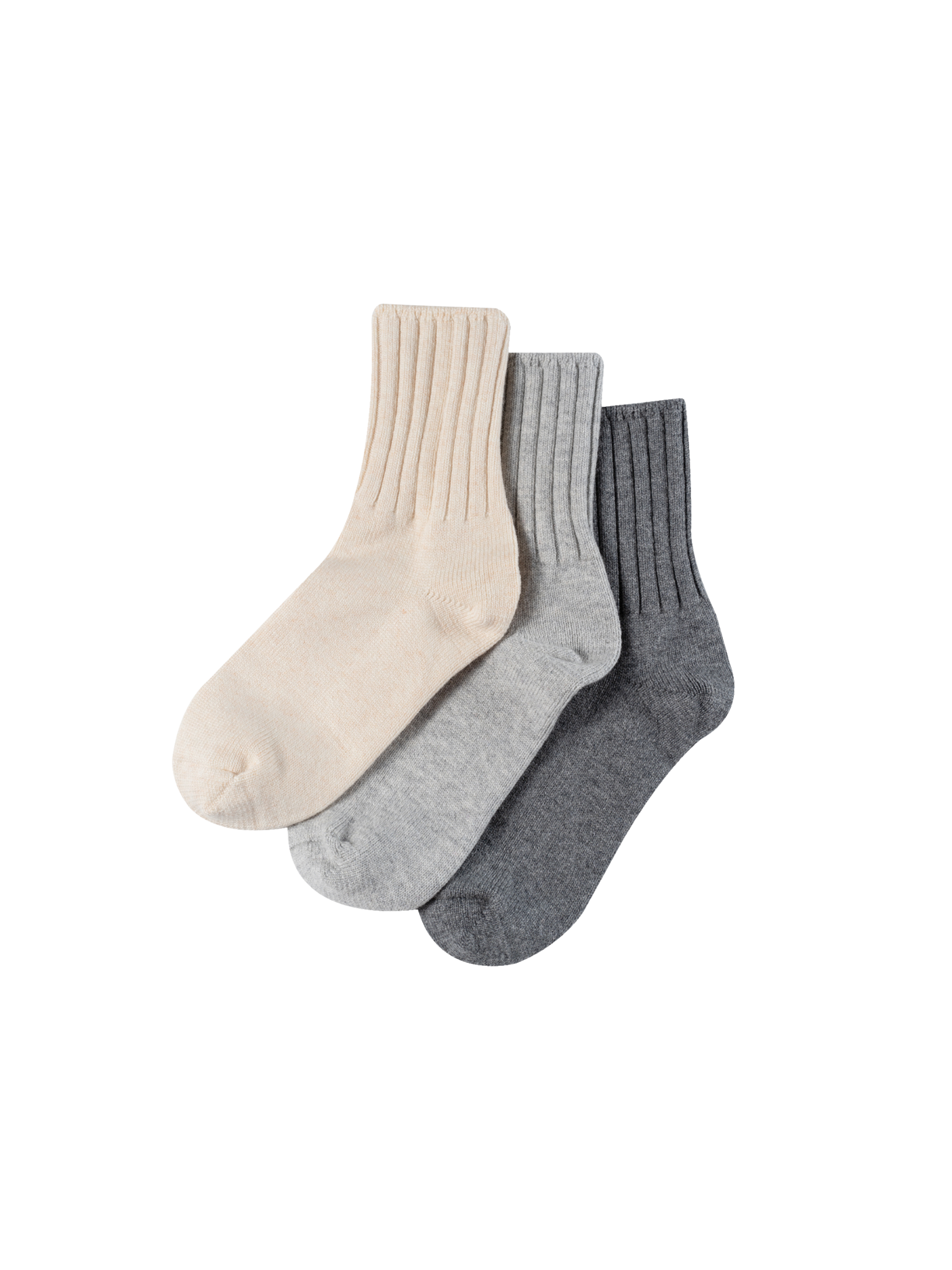 Cashmere Wool Camp Socks 3 Pack