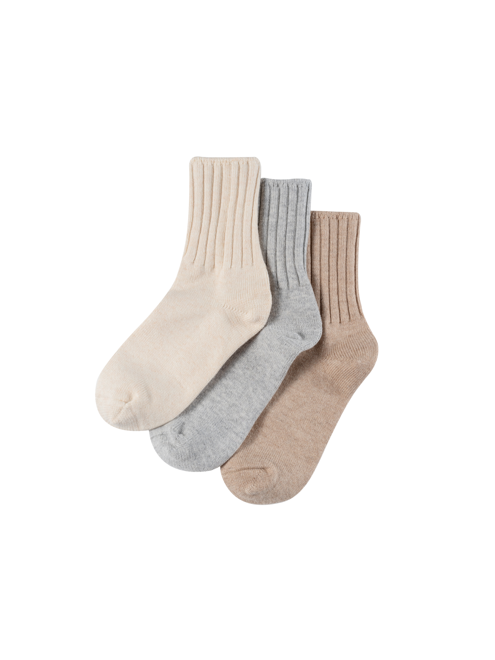 Cashmere Wool Camp Socks 3 Pack