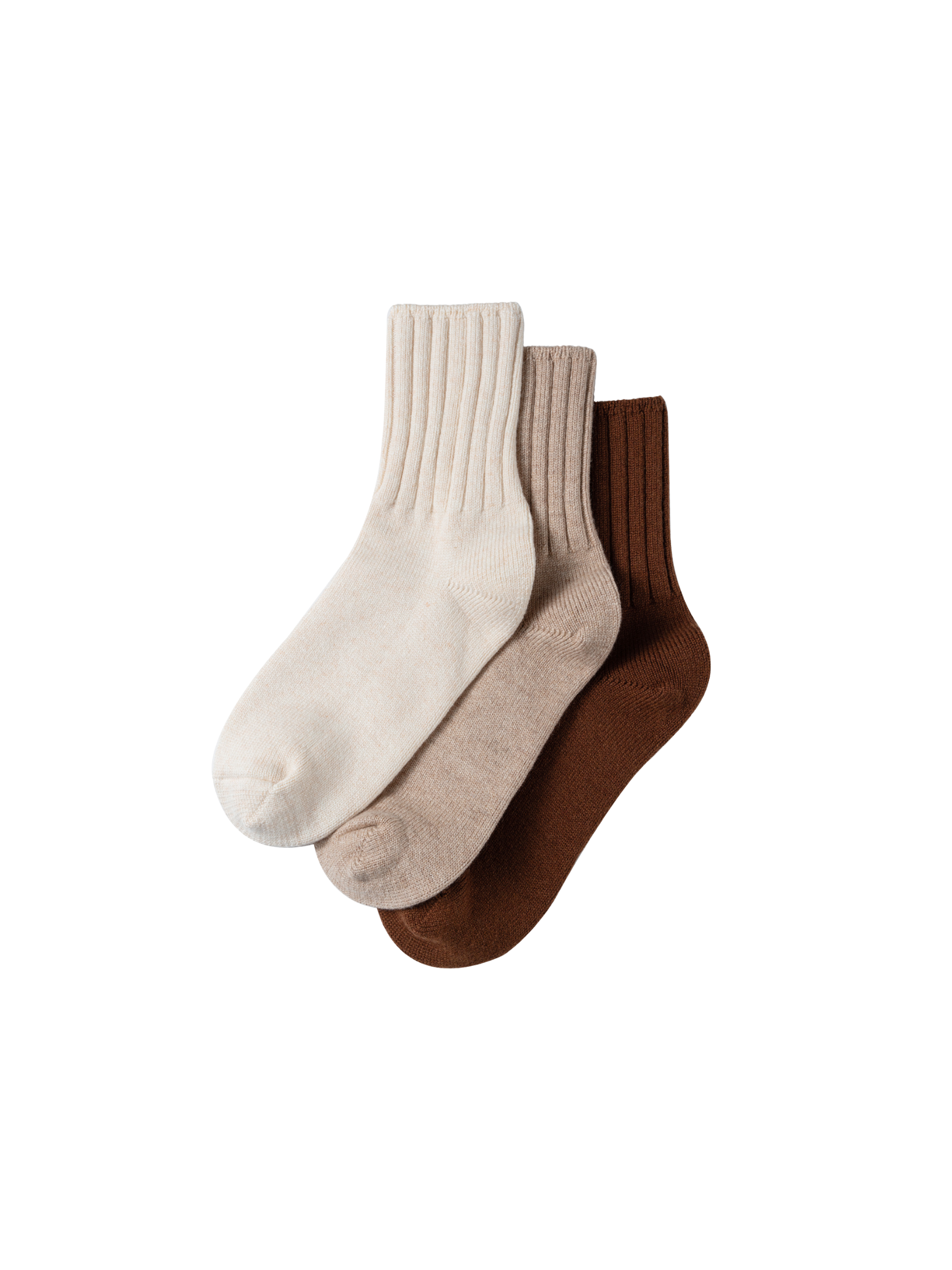 Cashmere Wool Camp Socks 3 Pack