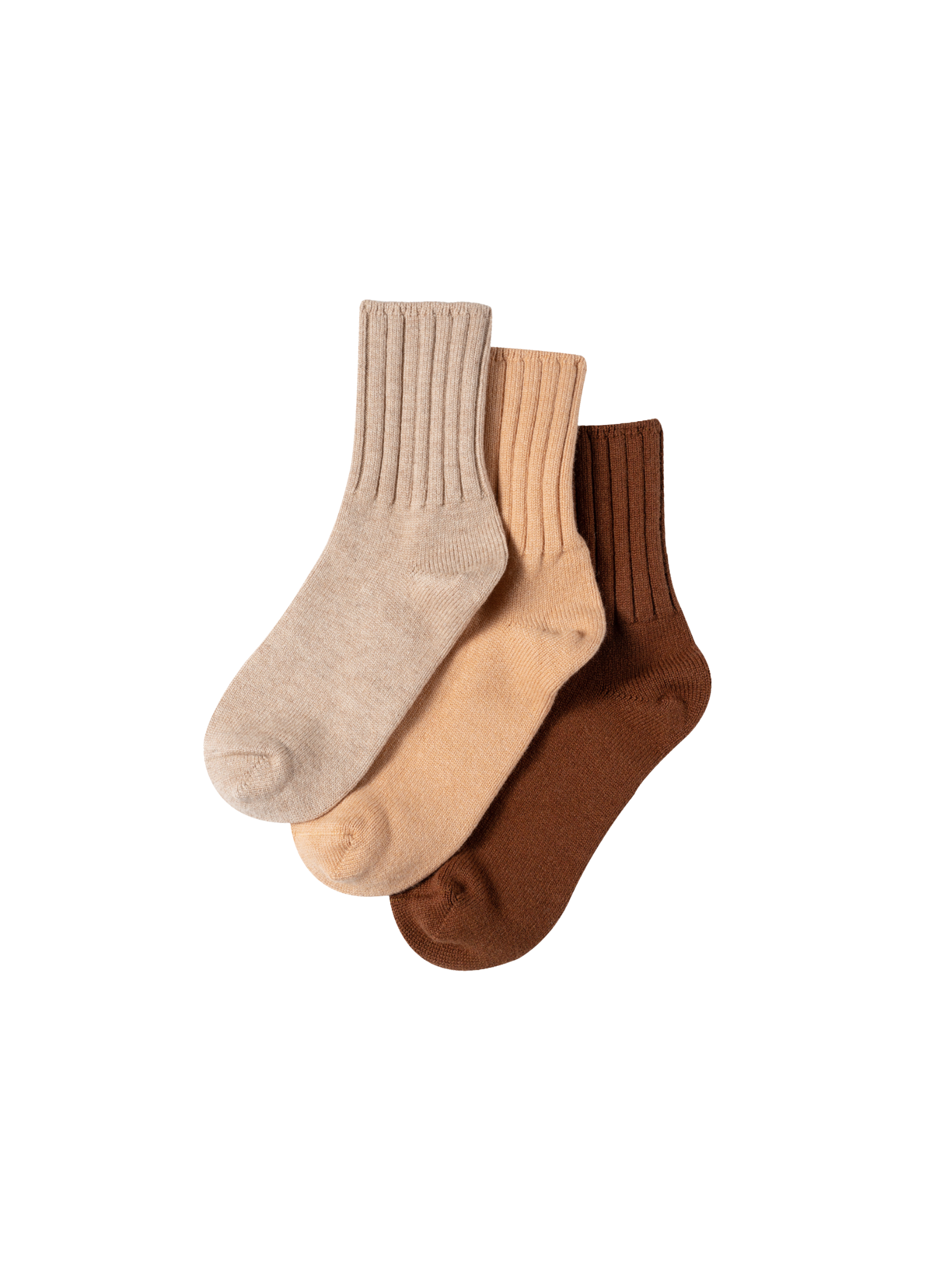 Cashmere Wool Camp Socks 3 Pack